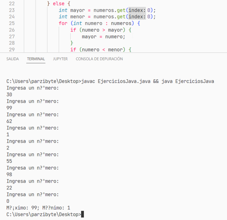 Java M Nimo Y M Ximo De N Meros Introducidos Por El Usuario