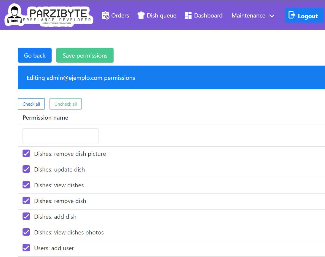 Users and permissions - Free and secure restaurant software