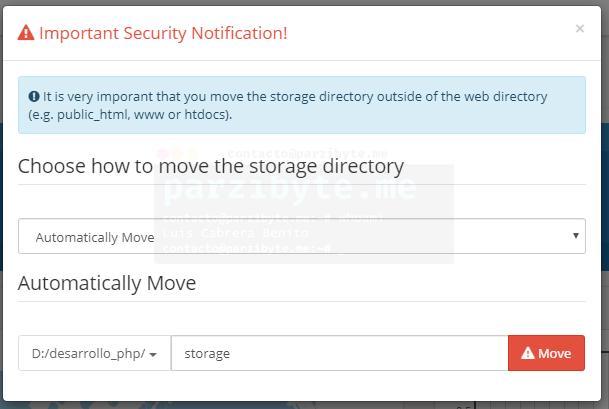 5.2 - Move storage folder