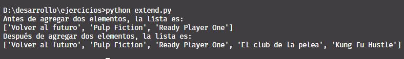 Agregar múltiples elementos a arreglo o lista en Python