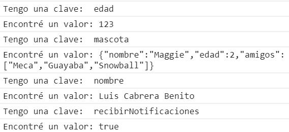 Obtener todos los datos de localStorage