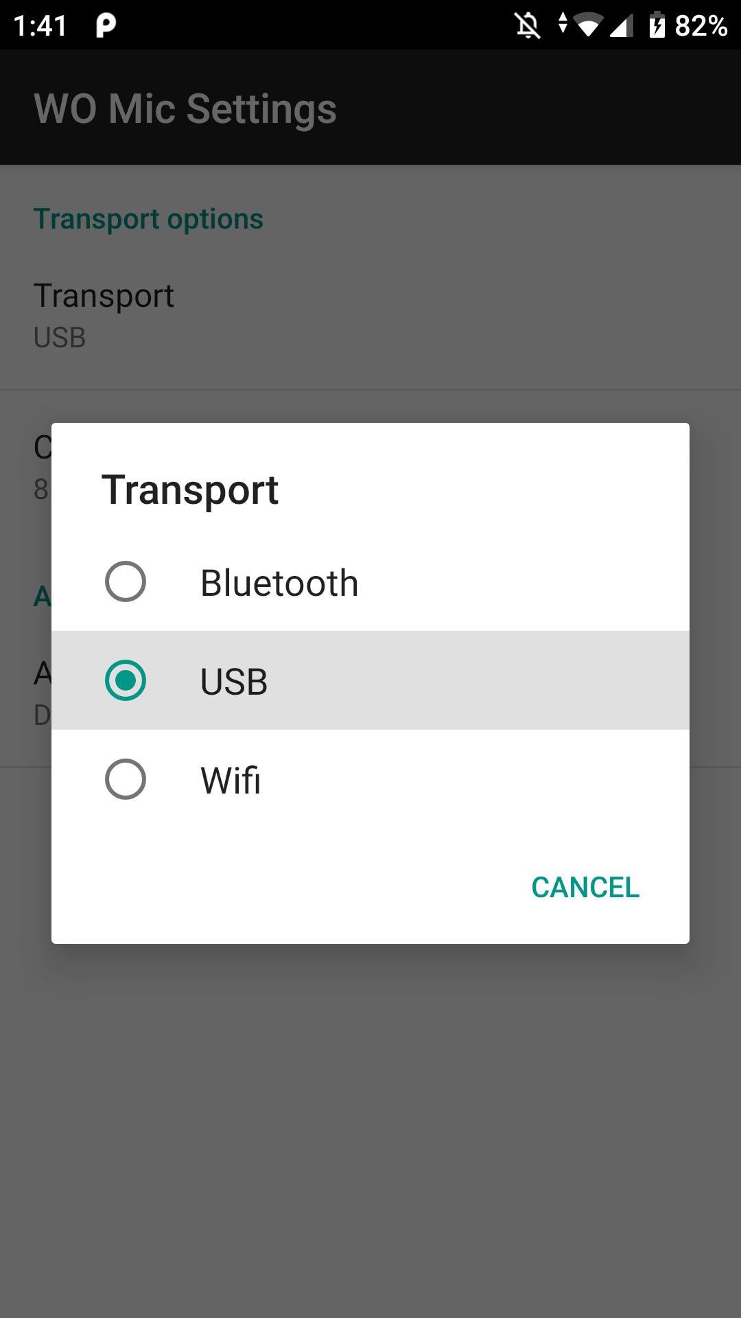 Transporte del micrófono