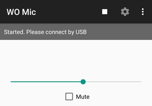 WO mic en Android listo para conectar