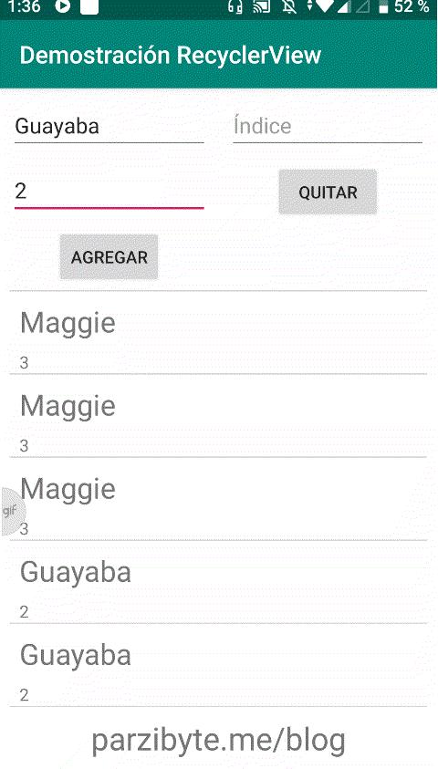 Obtener elemento seleccionado