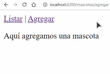 Angular Router en ejecución
