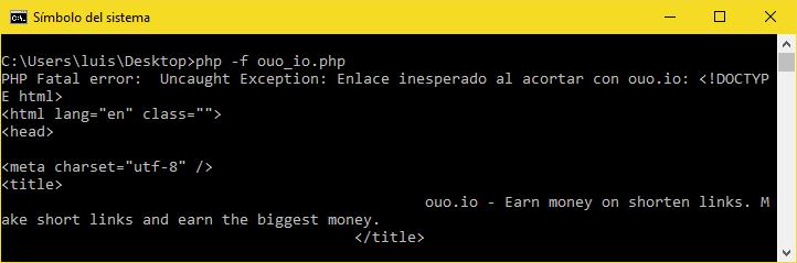 Con clave API incorrecta