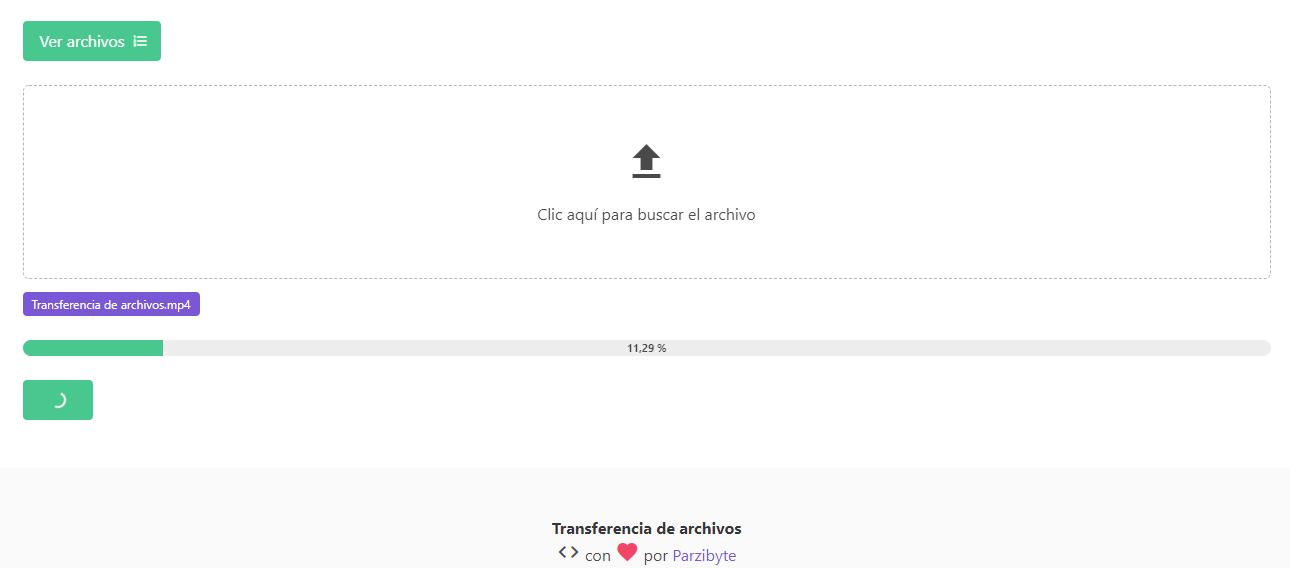 Subir archivo para compartir - Aplicación web gratuita y open source