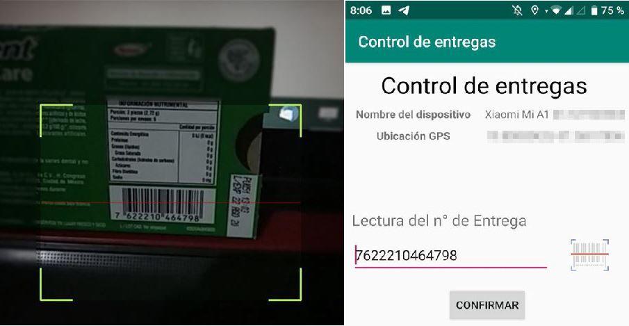 6 - Leer código de barras de paquete con cámara en App de entregas