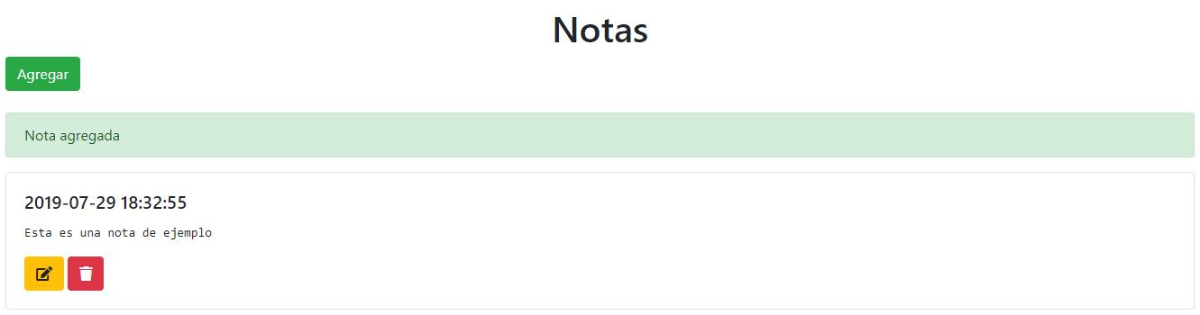 Nota agregada en PHP - Alerta con Bootstrap