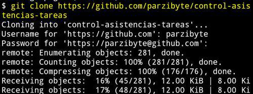 Clonando repositorio de GitHub en Android con Termux