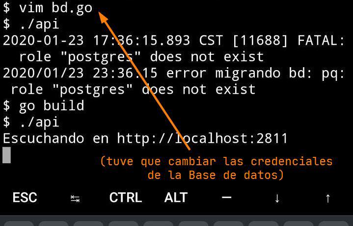 Compilando app de Go en Android