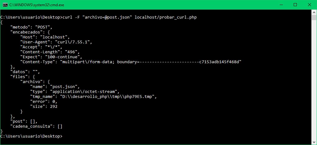 curl - Enviar archivo binario, no su contenido