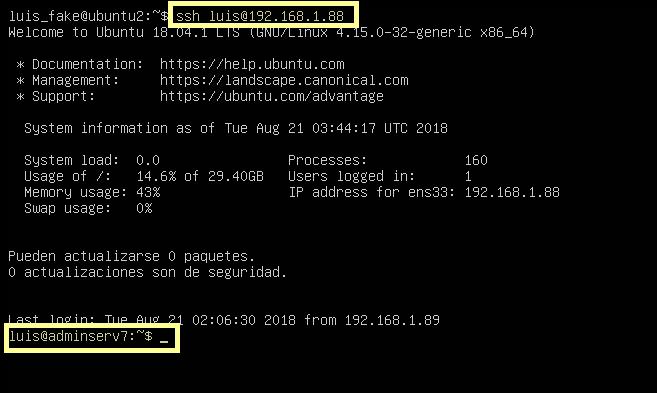 Autenticación con SSH