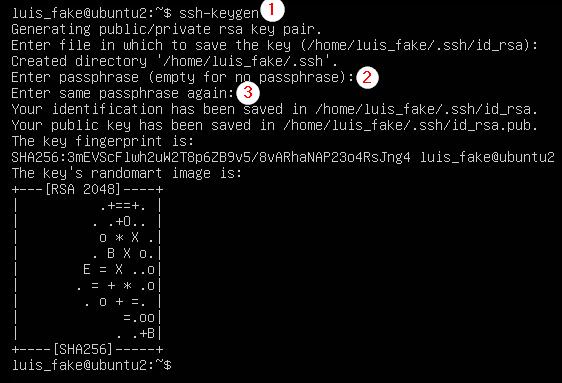 Generar claves SSH