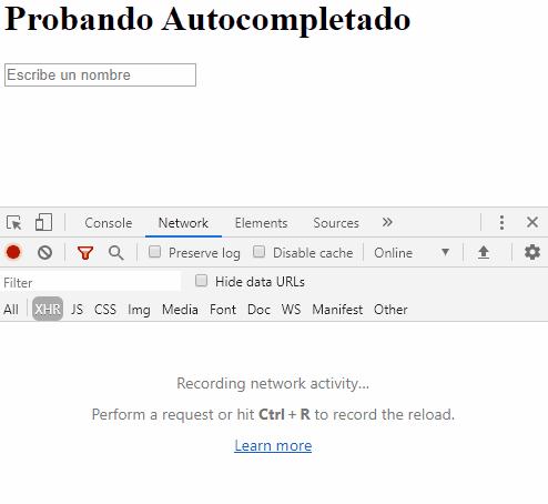 Autocompletar con PHP y AJAX