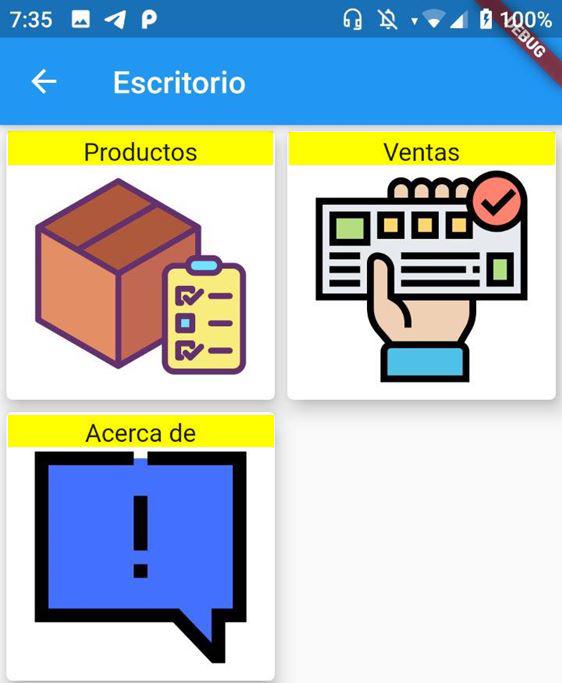 Texto centrado en Flutter