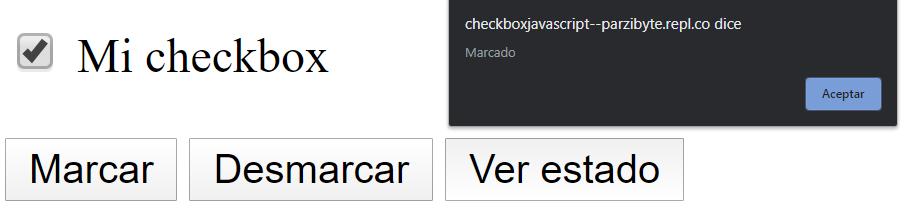 Input checkbox con JavaScript