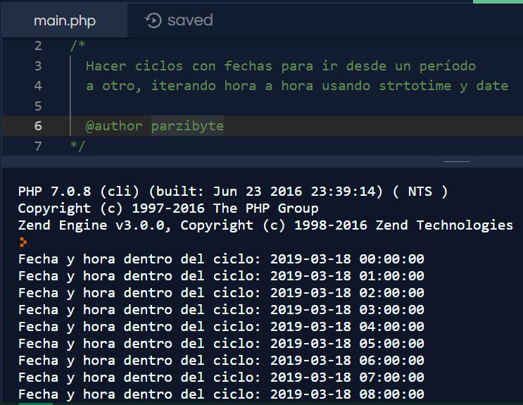 Hacer ciclos con fechas en PHP