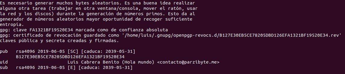 2 - Terminando de generar clave y entropía