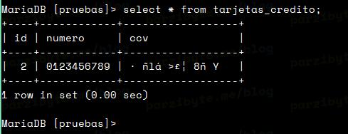 1 - Seleccionar y mostrar datos encriptados con AES en MySQL