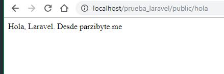 Primer hola mundo con Laravel y PHP