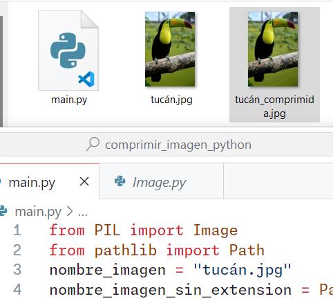 Comprimir imagen con Python (Reducir calidad o resolución)