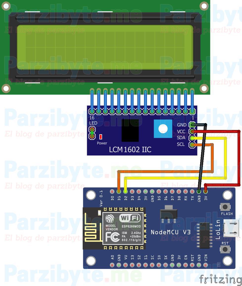 Conectar LCD con ESP8266