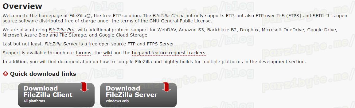 1 - Descargar filezilla client