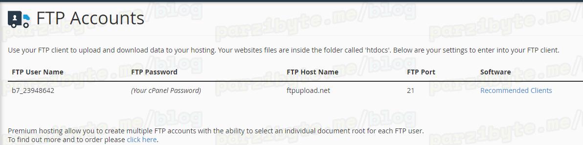 2 - Credenciales y cuentas FTP