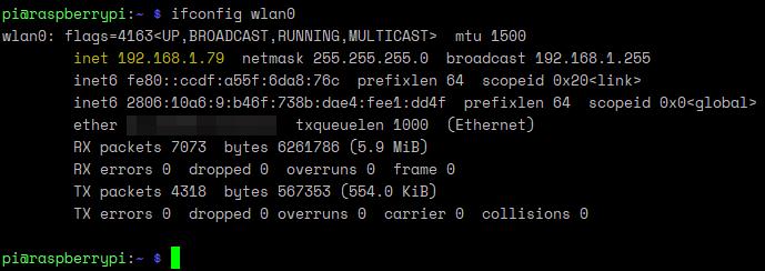 Conexión wi fi de Raspberry pi - comprobar ip