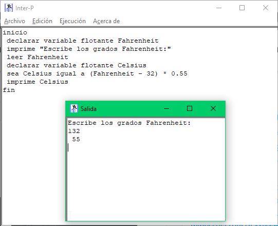 Convertir Fahrenheit a Celsius con Rockerfer Basic