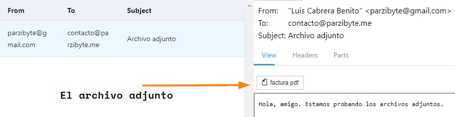 Correo electrónico con adjunto en PHP