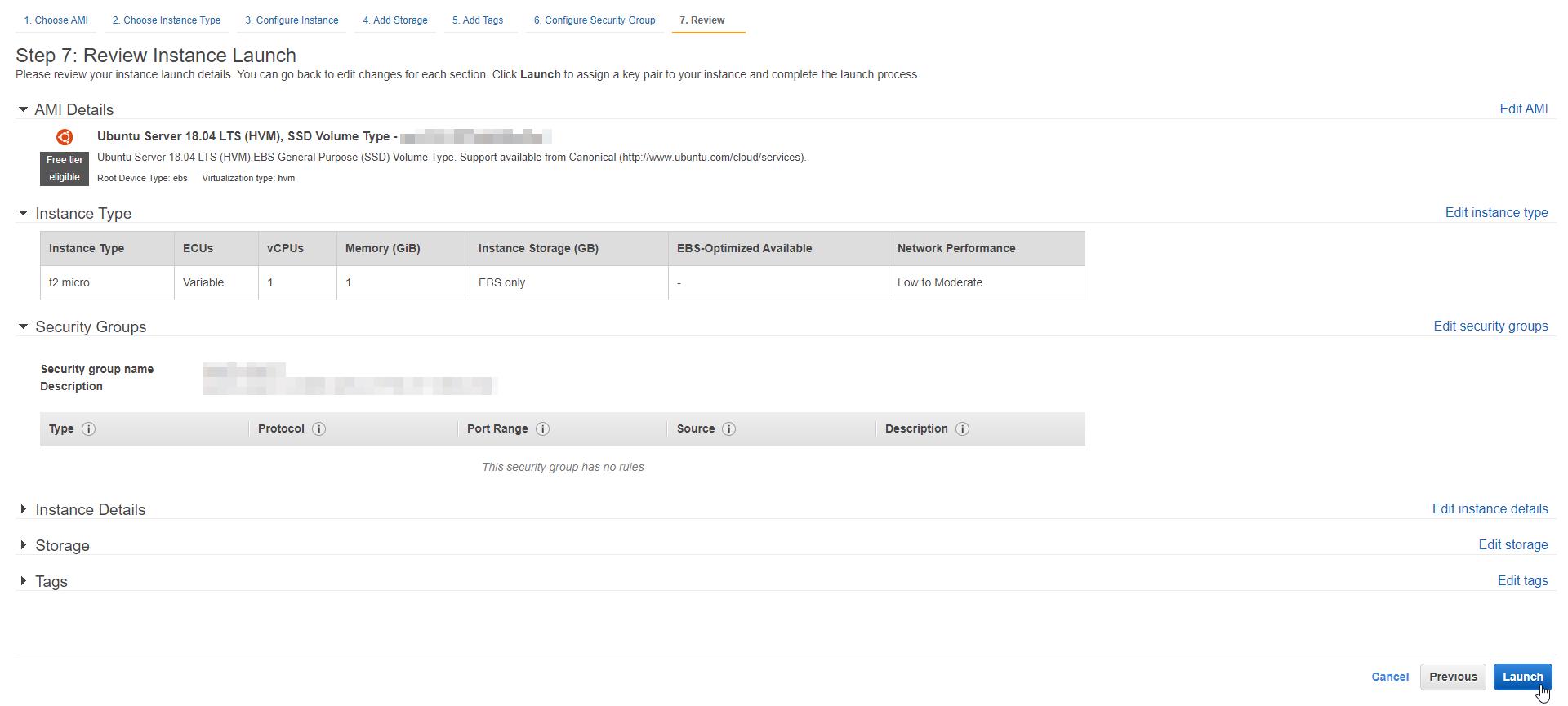 Lanzar instancia Ubuntu Server en aws