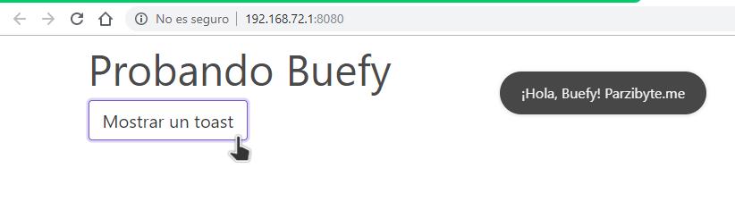 Aplicación de Vue con Bulma CSS usando Buefy