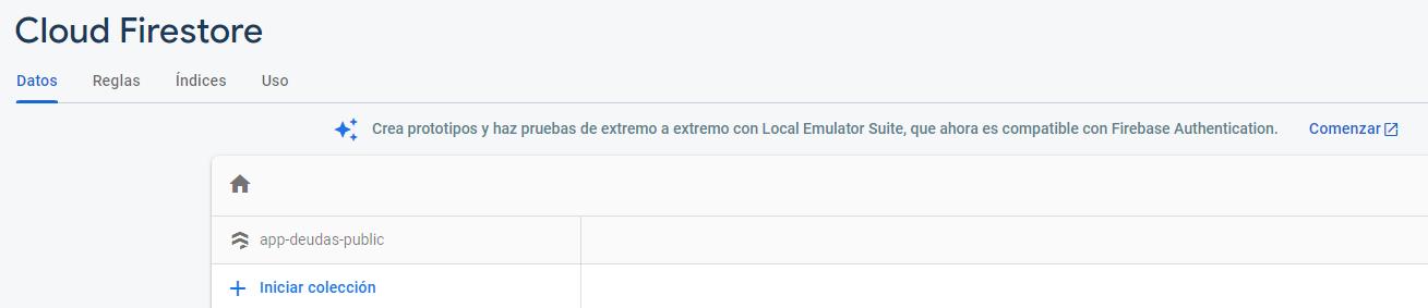 Datos de Firestore con Firebase