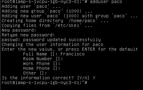 Crear usuario en Linux Ubuntu