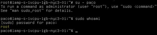 Usuario con acceso root