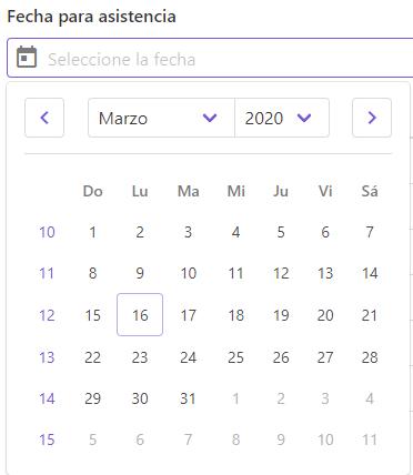 DatePicker (b-datepicker, seleccionador de fechas) en español - Vue y Bulma