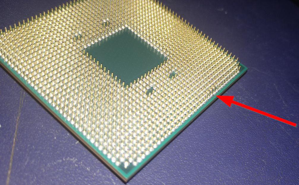 Pines doblados en AMD Ryzen 7