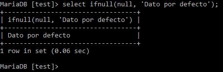 Ifnull con primer dato nulo