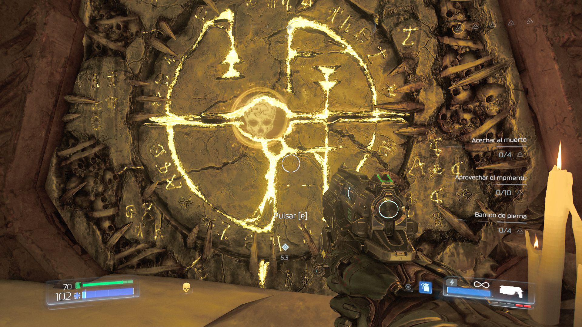 Abrir puerta amarilla en Doom 2016
