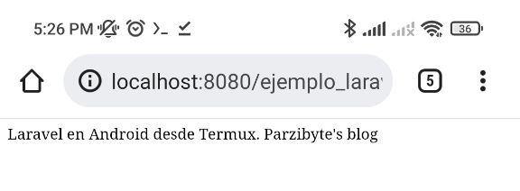 Hola mundo en Laravel con Android