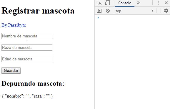 Enviando un formulario manejado por plantilla usando Angular y TypeScript