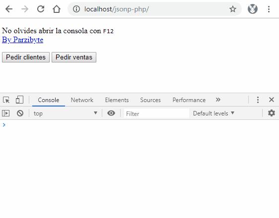 Callback de JavaScript ejecutándose con JSONP
