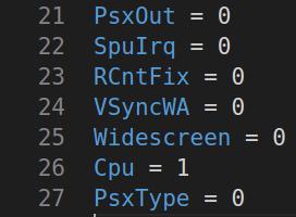 Cambiar valor de Cpu en PCSXR