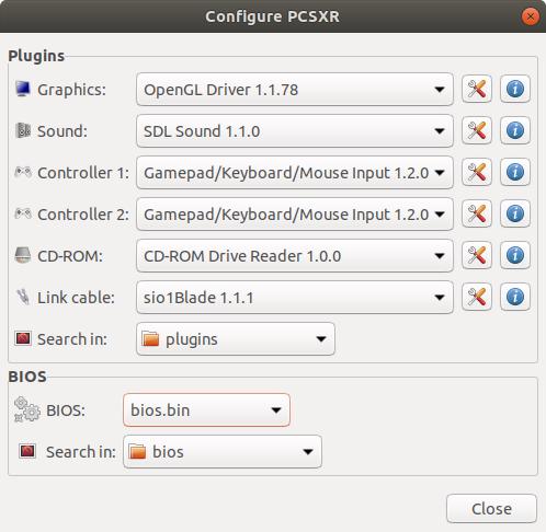 Configurar BIOS de PCSXR en Ubuntu