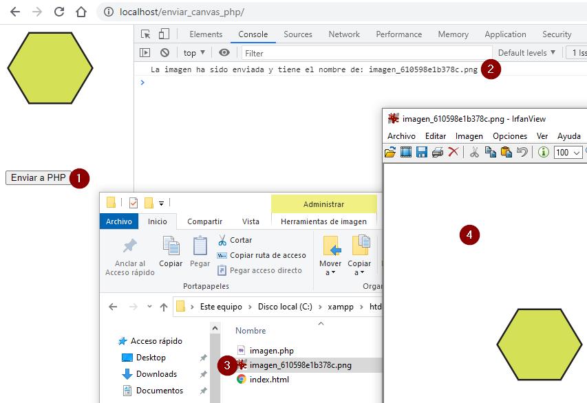 Canvas enviado como imagen desde JavaScript a PHP