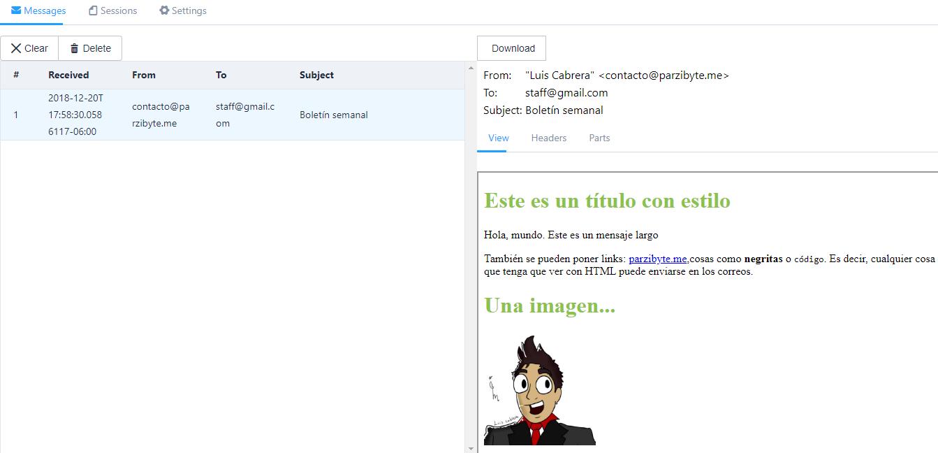 Correo electrónico con HTML e imágenes desde PHP con mail