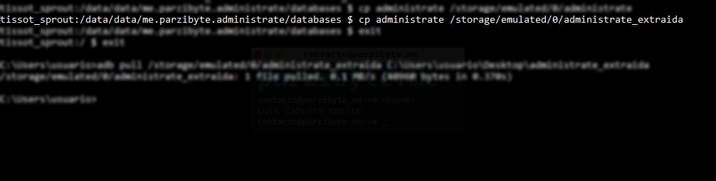 5 - Copiar base de datos al almacenamiento externo