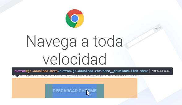 Seleccionar botón para extraer CSS utilizado en una página web